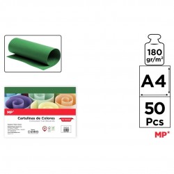 Carton Color Ipb A4 180gr 50/set Verde Inchis Pn478-50