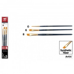 Pensule Ipb Profesionale Vf.sintetic 3/set Nr.0,6,8 Pp393-01