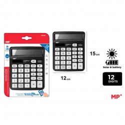 Calculator Birou Ipb 12dig Negru Pe028