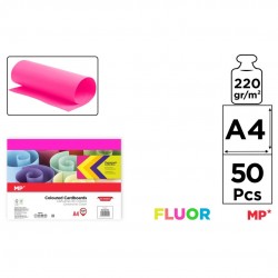 Carton Color Ipb A4 220gr 50/set Fucsia Neon Pn483-50