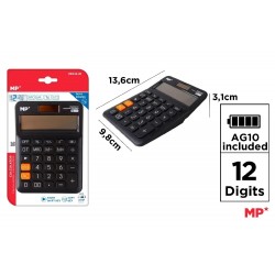 Calculator Birou Ipb 12dig Negru Pe032-01