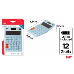 Calculator Birou Ipb 12dig Albastru Pe032-03
