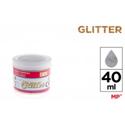Tempera Glitter Ipb 40ml Argintiu Pp614-02