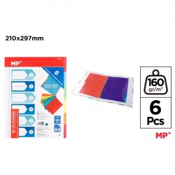 Separatoare Index Carton Ipb A4, 1-6, 6 Culori/set Pc120