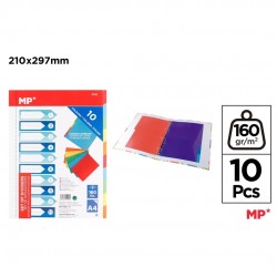 Separatoare Index Carton Ipb A4, 1-10, 10 Culori/set Pc121