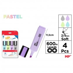 Textmarker Ipb 4 Culori/set Pastel Rain Pe534-03