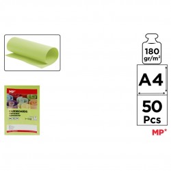 Carton Color Ipb A4 180gr 50/set Verde Lime Pn493-50