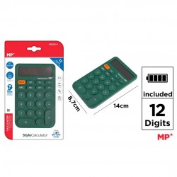 Calculator Style Ipb 12dig Verde Inchis Pe033-3