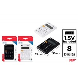 Calculator Birou Ipb 8dig Alb-negru Pe036-01