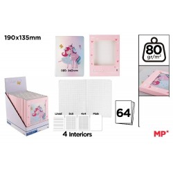 Notes Holografic Ipb 190*135mm 64 File Fantasy Balerina Pb836-04