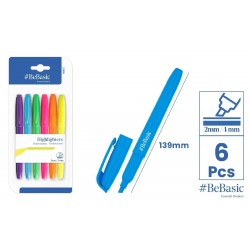 Textmarker Bebasic 6/set Culori Pastel S005