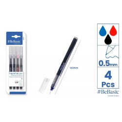 Fineliner Be Basic Varf 0.5mm 4/set 3 Culori S006