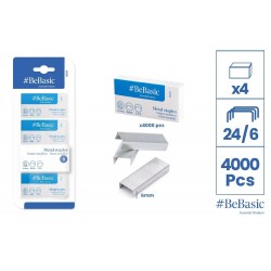 Capse Bebasic 24/6 Metal 4000/set S018