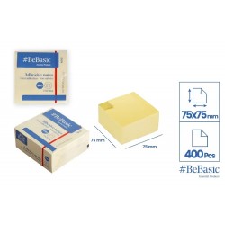 Post It Cub Bebasic 75*75mm 400f Galben Pastel S027