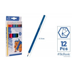 Creioane Colorate Bebasic 12/set Hexagonale S039