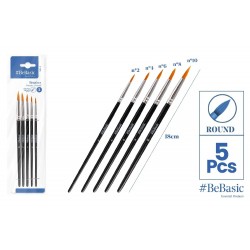 Set Pensule Bebasic Vf Ascutit Nr.2,4,6,8,10 5/set S044