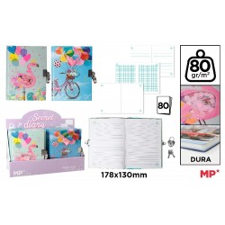 Jurnal Cu Lacat Ipb 178*130mm 80f Cervantes Flamingo Pb891-09