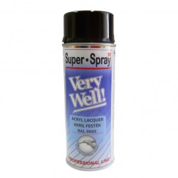 Tem Spray Acril Very Well 400ml 9005/380004 Negru Lucios