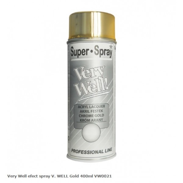 Tem Spray Acril Very Well 400ml, Chrome Gold 00210/380051