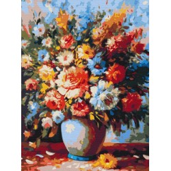 Pr Set Pictura Pe Numere 51429 Luxurios Bouquet In A Vase